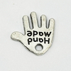 Fuasrel 20pcs 12*13mm Vintage Lucky Palm Charms Environmental Alloy Letter Nail Charms Jewelry Pendants Beads