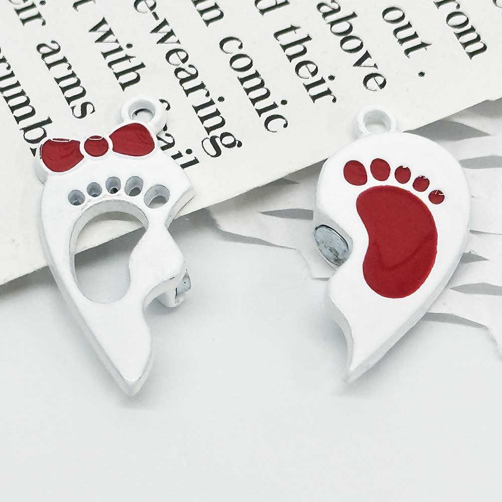 Fiasrel 10pcs DIY Creative Splicing Love Magnet Buckle Beads for Jewelry Making