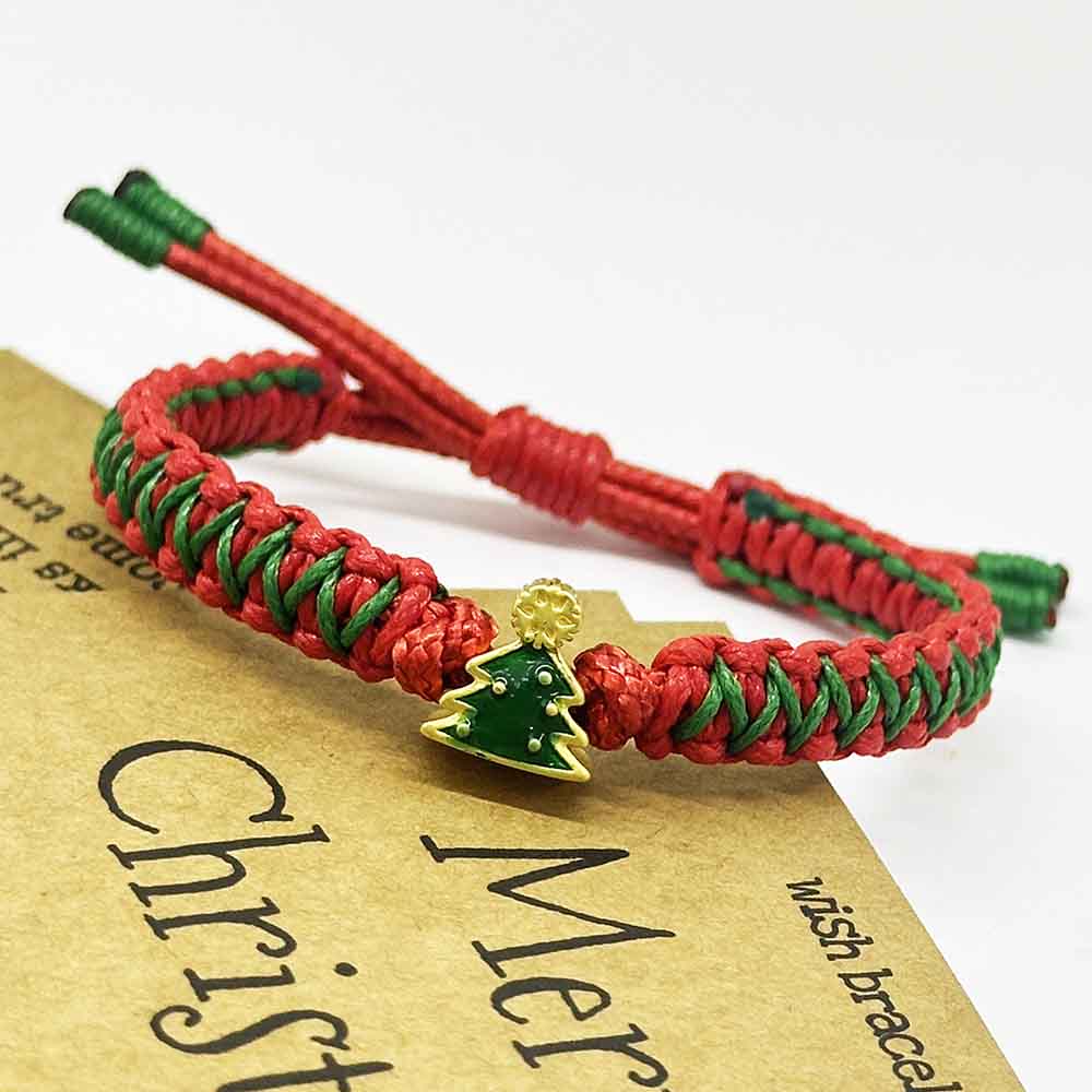 Fiasrel 6pcs Christmas Deer Tree Snowman Hat Beads Christmas Beads for Decorative DIY Jewelry Crafts Making Accessory