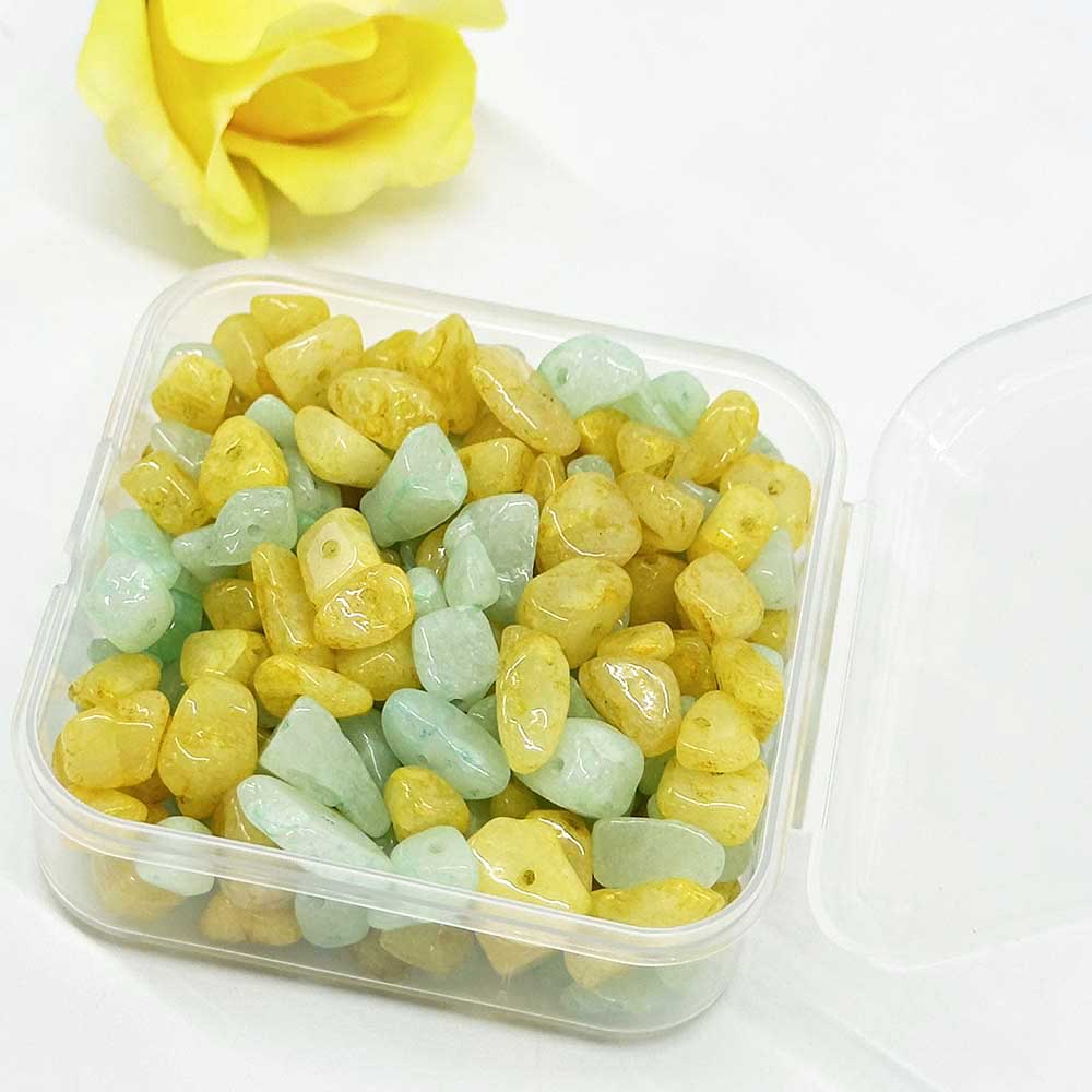 Fiasrel 1strand Irregular Shape Freeform Chip Beads for Jewelry Making DIY Bracelet
