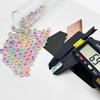 Fiasrel 100/500pcs Fluorescent Acrylic Alphabet Beads for Making Bracelet Necklace Earrings Keychain Jewelry Accessories