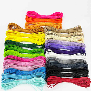 Fiasrel 1 Set DIY Jewelry Making Kit: 0.5/0.8/1.0/1.5mm 9colors - Handcrafted Wax Cord Rope PU Leather Thread String for Bracelets, Necklaces & Beading Accessories