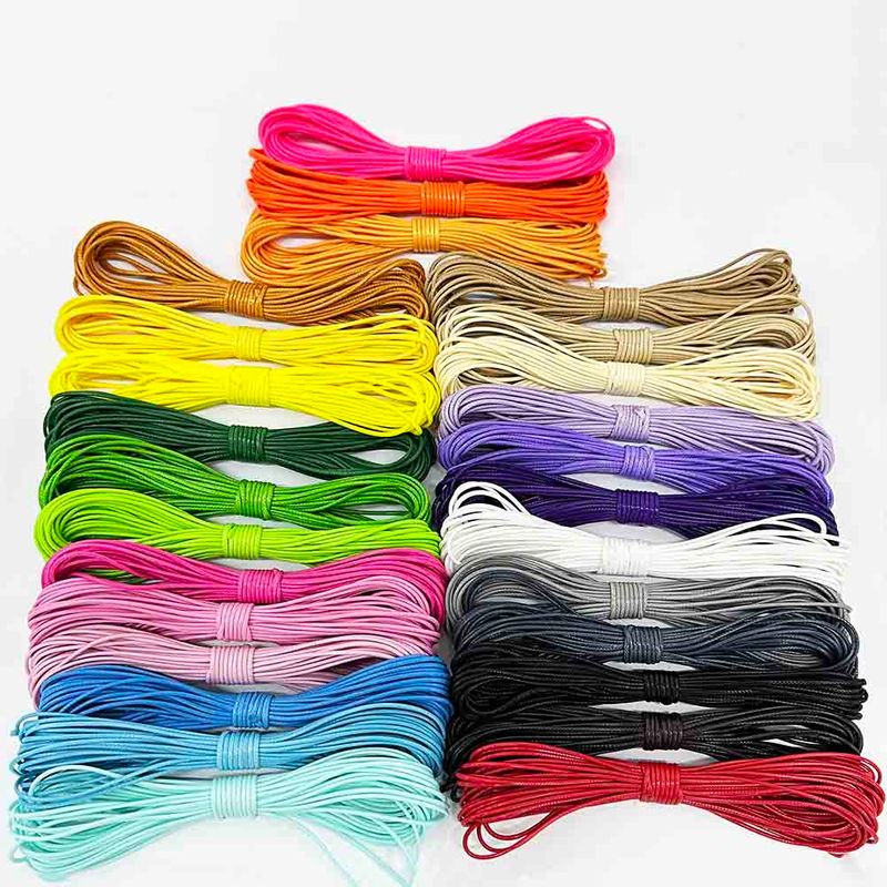 Fiasrel 1 Set DIY Jewelry Making Kit: 0.5/0.8/1.0/1.5mm 9colors - Handcrafted Wax Cord Rope PU Leather Thread String for Bracelets, Necklaces & Beading Accessories