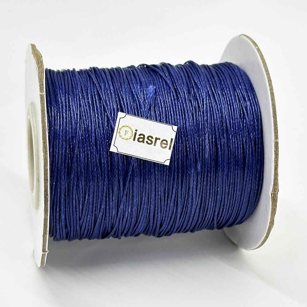 Fiasrel 5Rolls 850 Yards Black 0.5mm/0.8mm/1.0mm/1.5mm Waxed Cord for Jewelry Making DIY Bracelet Necklace String Handmade Craft Supplies