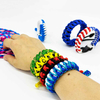 Fiasrel 4mm 7 Core Woven Polyester Colorful Nylon Camping Tent Braided Rope Jewelry Bracelet Making 550 Parachute Cord