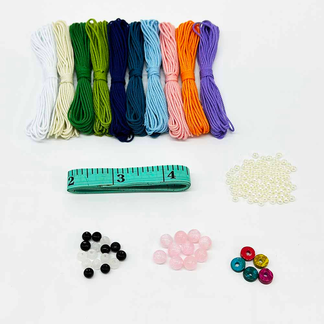 Fiasrel 10-color 1.0MM 5Yards 10Yards 15Yards Macrame Jewelry Bracelet Cotton Thread Set