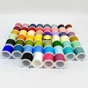 Fiasrel 52pcs 72 0.8mm Jade Rope Cord Nylon Thread for DIY Jewelry Making Woven Bracelet Necklace
