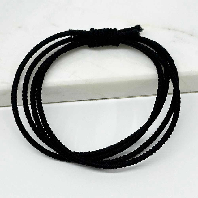 Fiasrel 5pcs 2mm Rubber Cord Rubber Band Rubber Braid Hat Rubber Round Rubber Elastic Colorful Many Color Hairband Ponytail Holder Ties