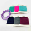 DIY Macaron Beaded Hair Ties Kit: 2.5mm 0.5 yard 7pcs Elastic Cord Hair Tie Caps for Handmade Jewelry & Accessories