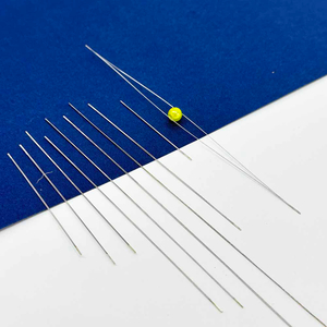 Fiasrel Needle Kit DIY Jewelry Making Tools Beaded Needles Small Open-Ended Beading Needle for Beading and Jewelry Making Steel Knitting Needles Supplies
