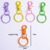 Fiasrel Mixed Color 5/10/50pcs Color Alloy Baked Paint Keychain Lobster Buckle Clasps Hooks for DIY Key Ring Handmade Crafts Making
