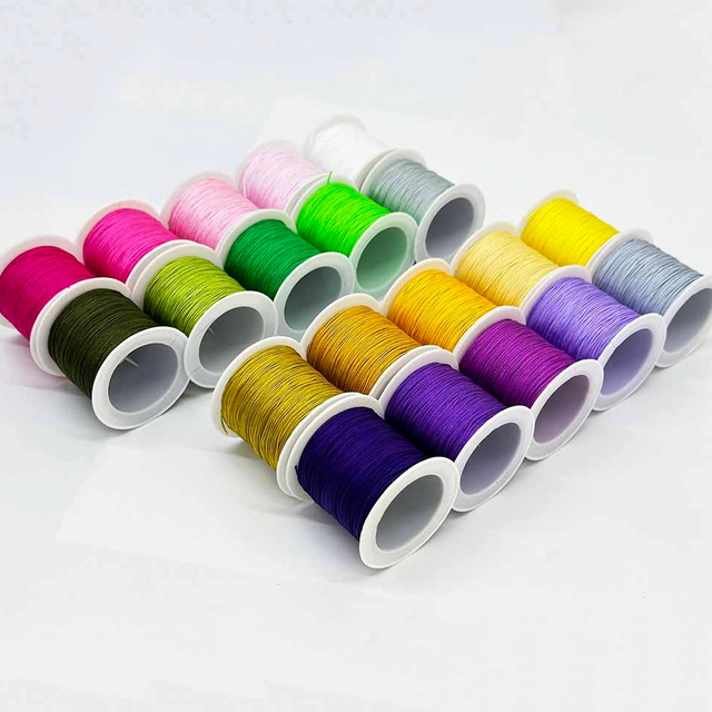 Fiasrel 5pcs 0.6mm DIY Hand-made Jade Rope Braided Jade Thread for DIY Necklace Bracelet Jewelry Making Accessory Making Supplies