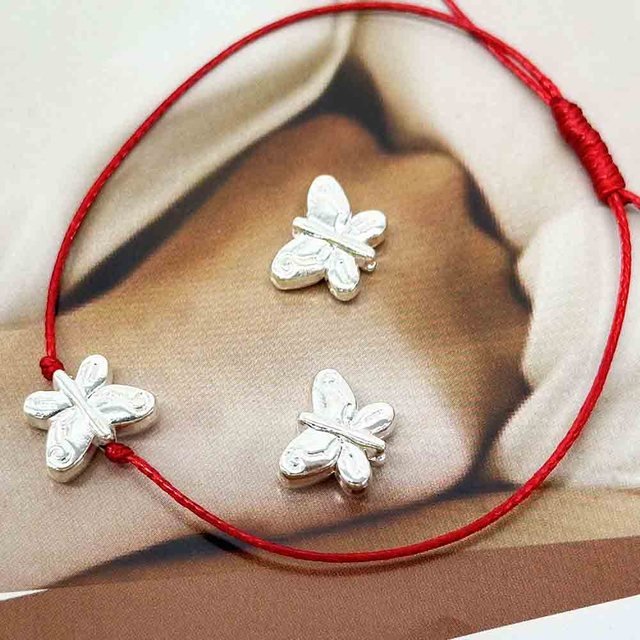 Fiasrel 20/50pcs Butterfly & Dragonfly Wing Beads Zinc Alloy Spacer Charms for DIY Jewelry Making Bracelet Necklace Supplies