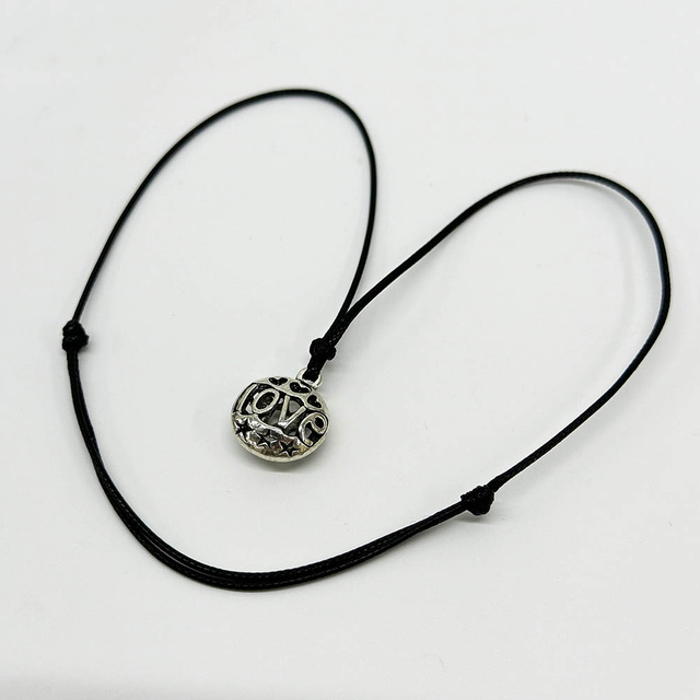 Fiasrel 10/50pcs Antique Alloy Round Hollow Heart Star LOVE Pendant for Jewelry Making Pendant