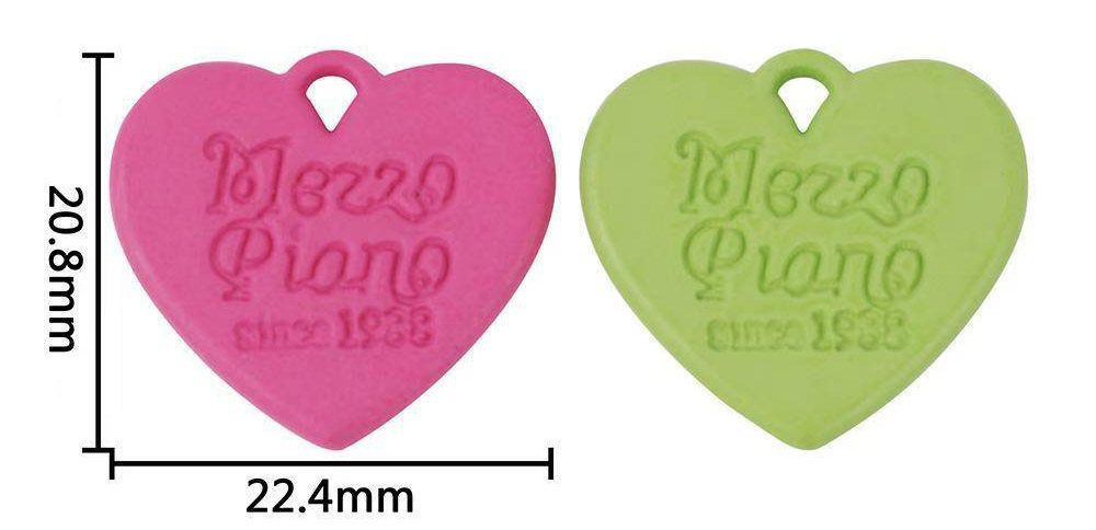 Fiasrel Heart-Shaped Acrylic Charms beads