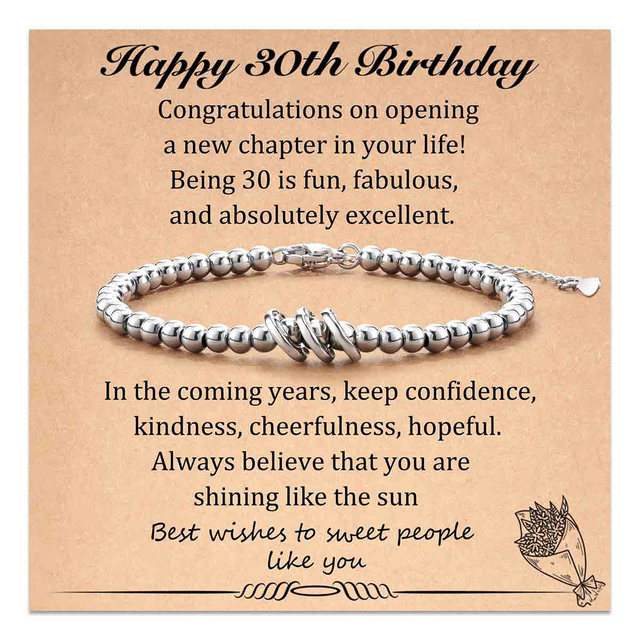 Fiasrel Women Fashion Bracelet Metal Ball Adjustable Bracelet Beaded Bracelets 