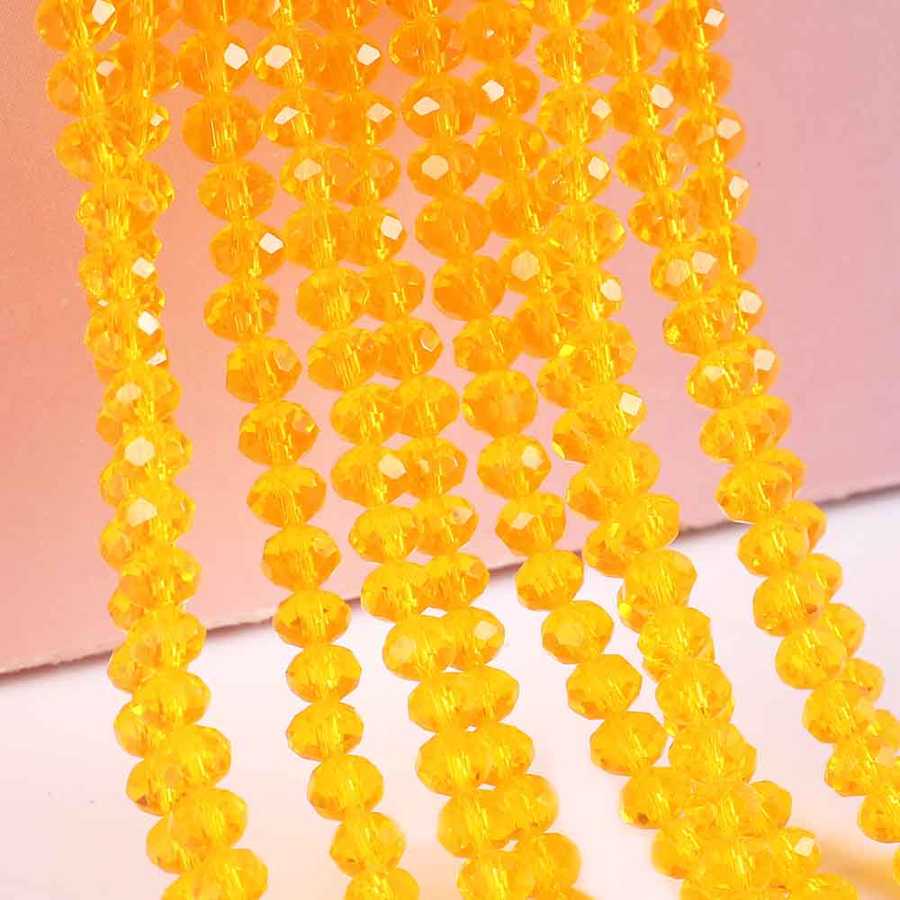 Fiasrel 1bundle 2/3/4/6/8mm Flat Wheel Beads DIY Jewelry Making Accessories Crystal Loose Beads in Transparent Standard Colors