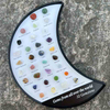 Fiasrel 32-Piece Moon-Shaped Mineral Collection – Natural Crystals, Agates & Gemstones for Geology Education & Christmas Gifting