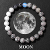 fiasrel 1bundle Solar System Bracelet Set - 8 Planet Gemstone Beads with Astronomical Charms 