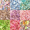 fiasrel 1bundle DIY Irregular-Shaped Beading Kit - Baroque-Style Gold-Trimmed Beads for Bracelet Making