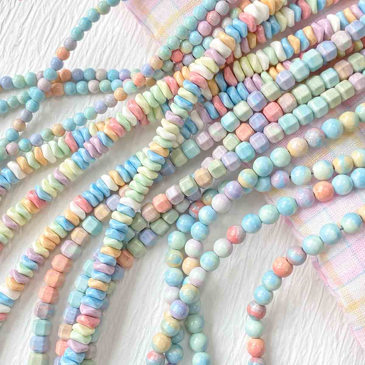 fiasrel 1bundle Natural Stone Alashan Rainbow Stone Faceted Round Beads – DIY Beading Materials for Jewelry Making