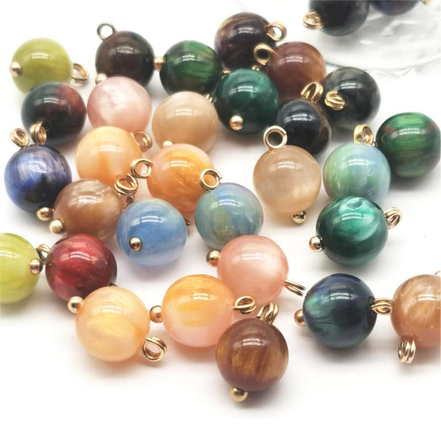 fiasrel 1bundle Luxury Resin Gilded Vintage Buttons Chinese-style Hand-sewn Round Decorative Closures for Sweaters & Cardigans