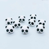 fiasrel 1bundle Hand-Painted Panda Ceramic Bead Collection Artistic Loose Beads for Creative Jewelry Weaving & DIY Accessory Design