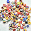 fiasrel 1bundle Barrel & Round Beads Random Mix for DIY Buddhist Prayer Jewelry, Phone Straps & Bracelets