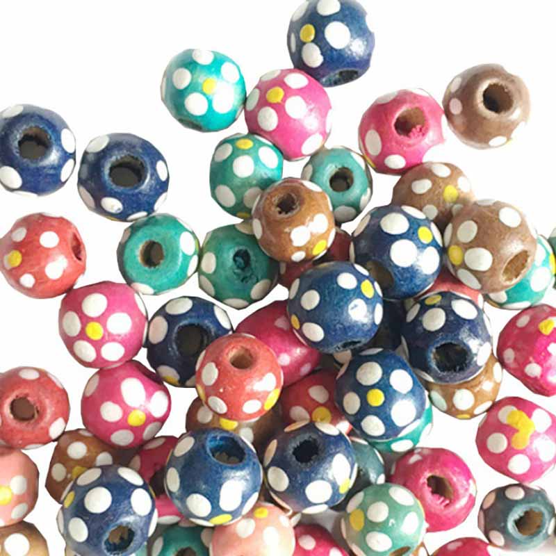 Fiasrel diy wooden beads, round beads and loose beads