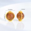 Fiasrel Sand-gold diamond-encrusted agarwood beads
