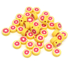 Fiasrel 1000pcs 10mm Fruit soft clay beads - pomelo