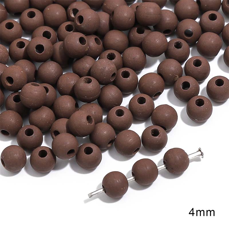 Fiasrel Matte coffee-colored ceramic diy beads