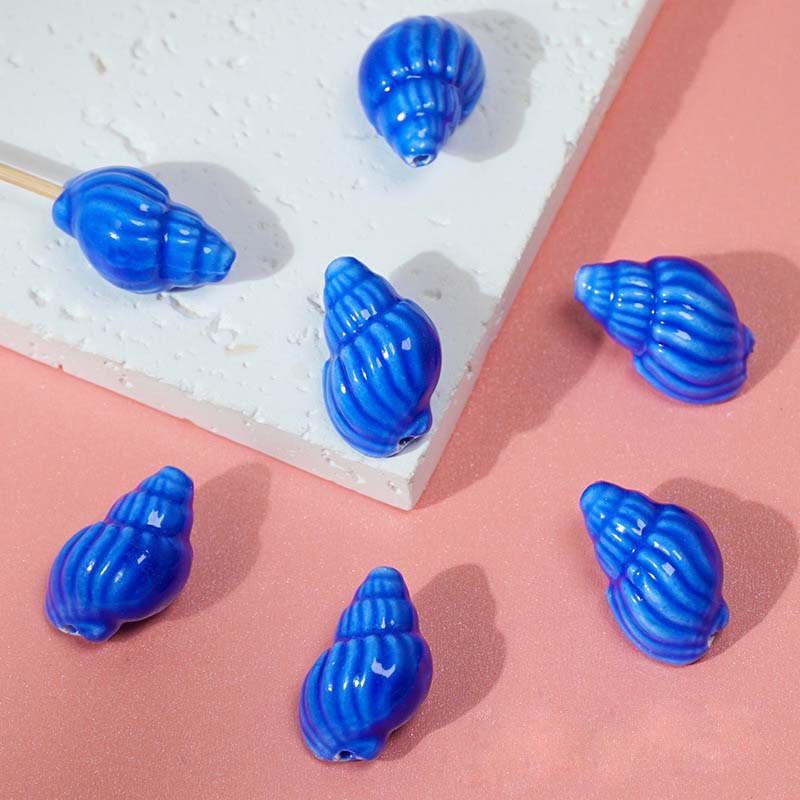 Fiasrel Ocean World Conch Ceramic Beads