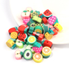 Fiasrel 50pcs Colored fruit soft clay beads