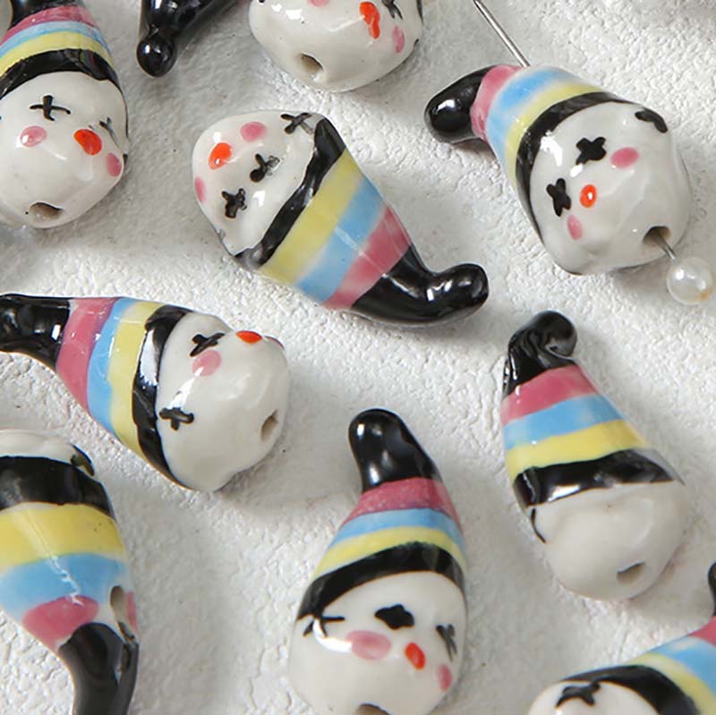 Fiasrel diy hand-painted ceramic bead jewelry