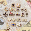 Fiasrel Cute coffee-colored ceramic beads