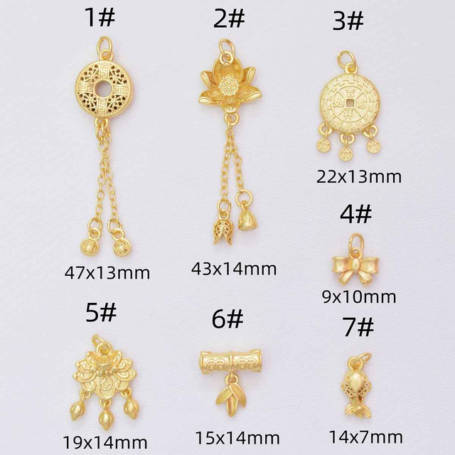 Fiasrel DIY Lotus bow Drop Pendant