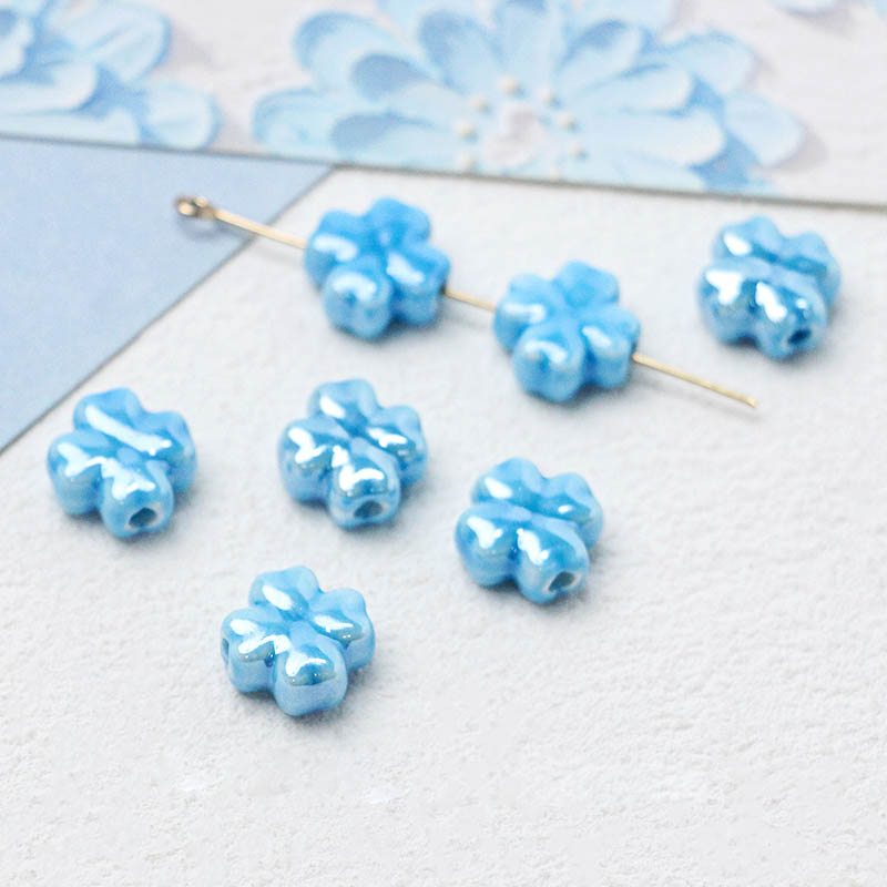 Fiasrel Fresh and delicate floral ceramic beads
