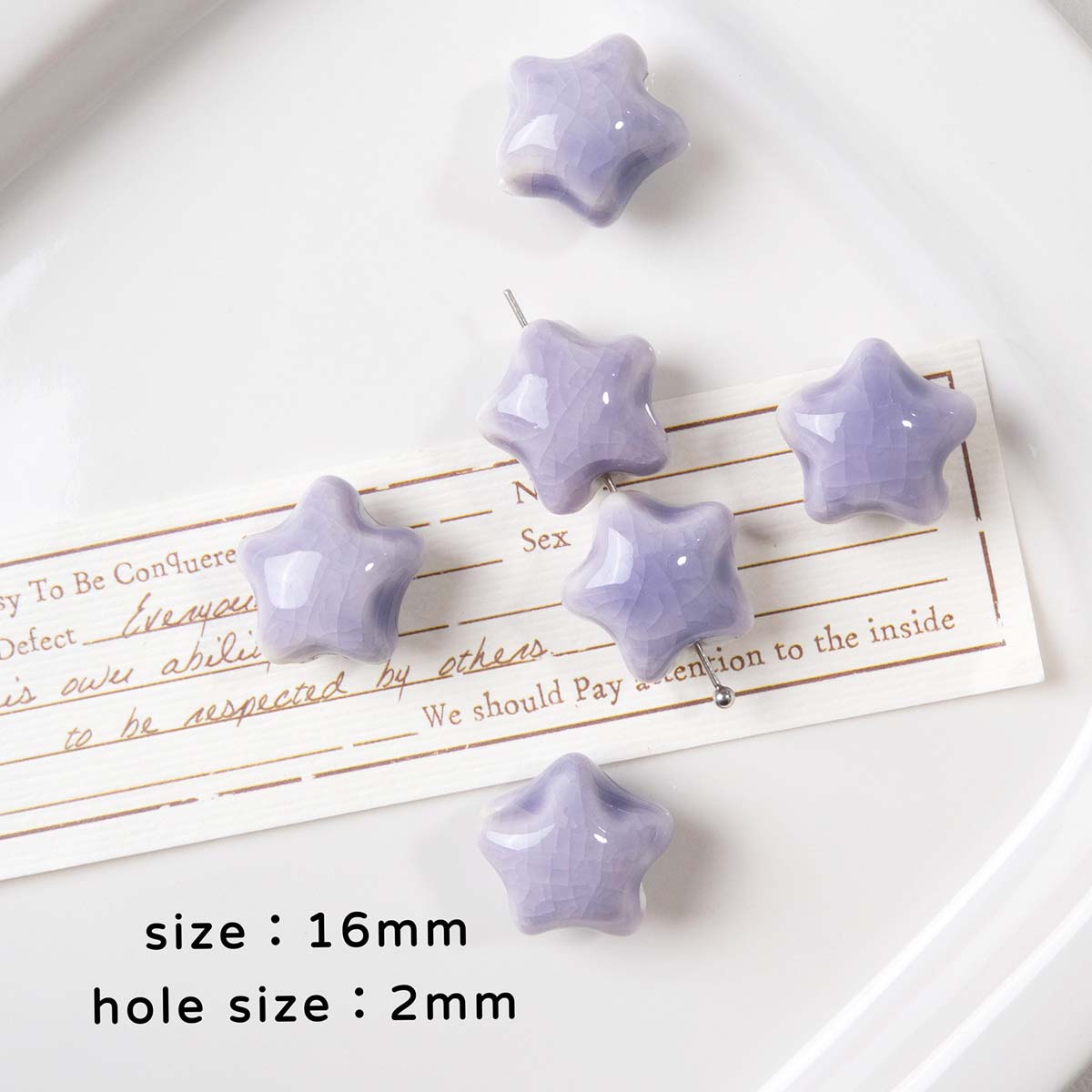 Fiasrel Ceramic stars and scattered beads