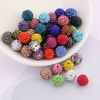 Fiasrel 30pcs Drill balls are dotted with clay DIY Shamballa Beads