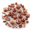 Fiasrel Mixed-style patterned wood beads
