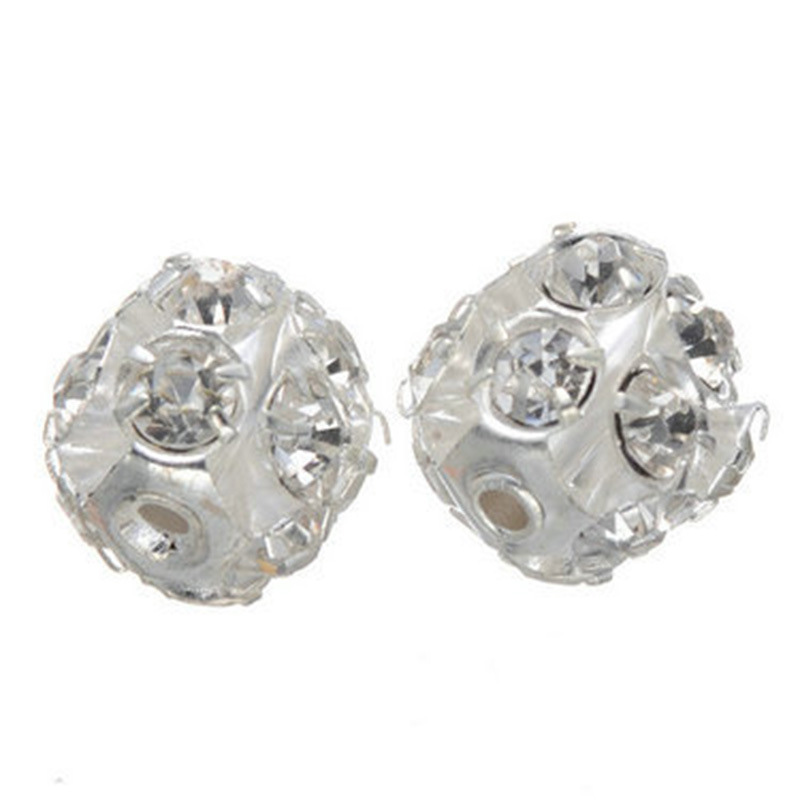 Fiasrel 50pcs Bayberry ball colored diamond DIY Shamballa Beads
