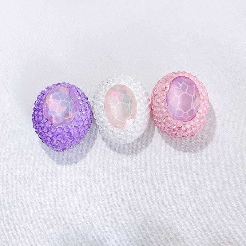 Fiasrel 3pcs Colored golf soft clay DIY Shamballa Beads