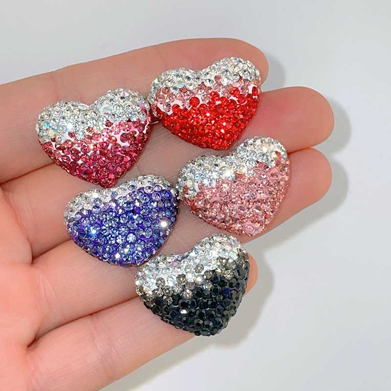 Fiasrel 5pcs Gradient colored soft clay DIY Shamballa Beads