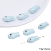 Fiasrel Blue animal ceramic beads