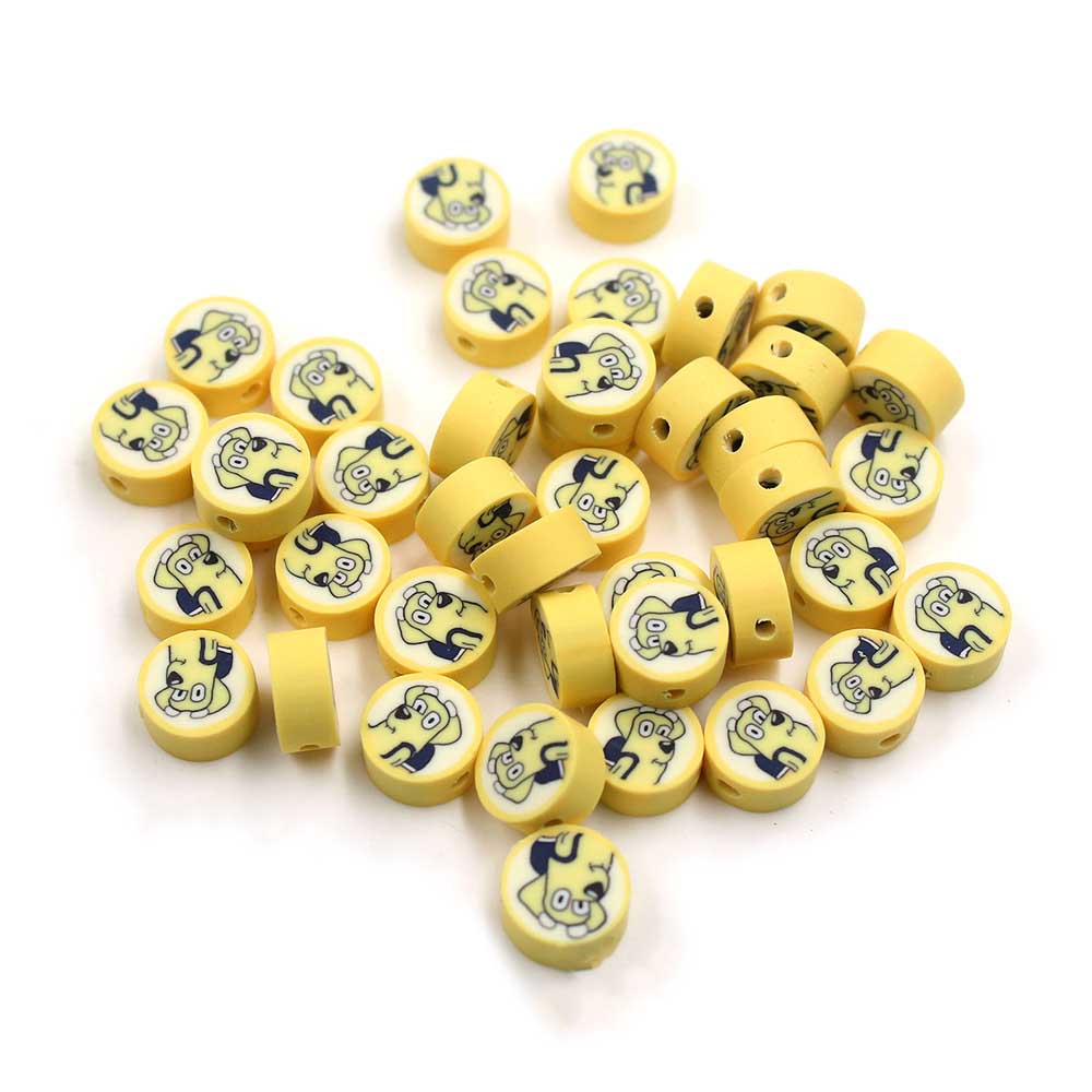 Fiasrel 1000pcs Children's diy cartoon puppy soft clay beads
