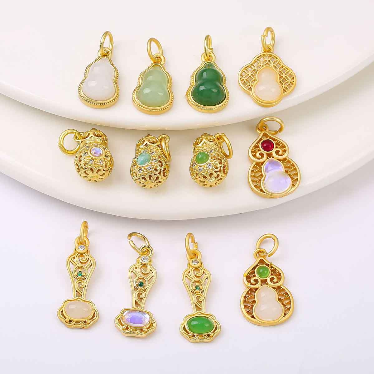 Fiasrel DIY Hollowed-out ruyi pendant