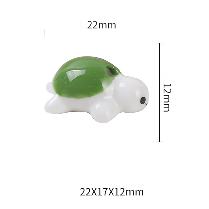 Fiasrel Cute hand-painted turtle ceramic beads
