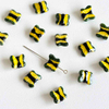 Fiasrel Cute butterfly-painted ceramic beads