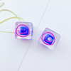 Fiasrel 16mm Transparent square smiley face beads